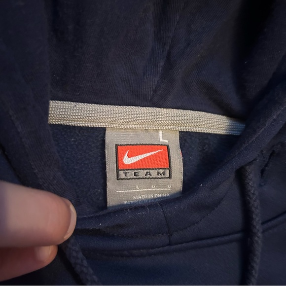 Vintage Nike Penn State Hoodie Sweatshirt Center Swoosh - Picture 5 of 6